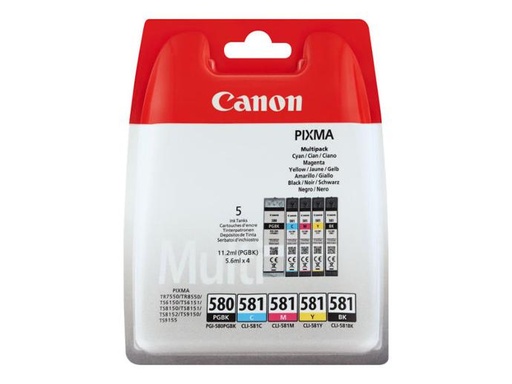 CANON Pack PGI 580 + CLI 581 Black + CMY